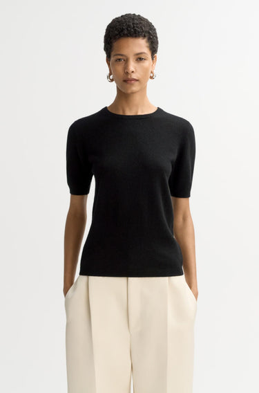 Short Sleeve Crewneck-Sweaters & Cardigans-Soft Goat-Debs Boutique